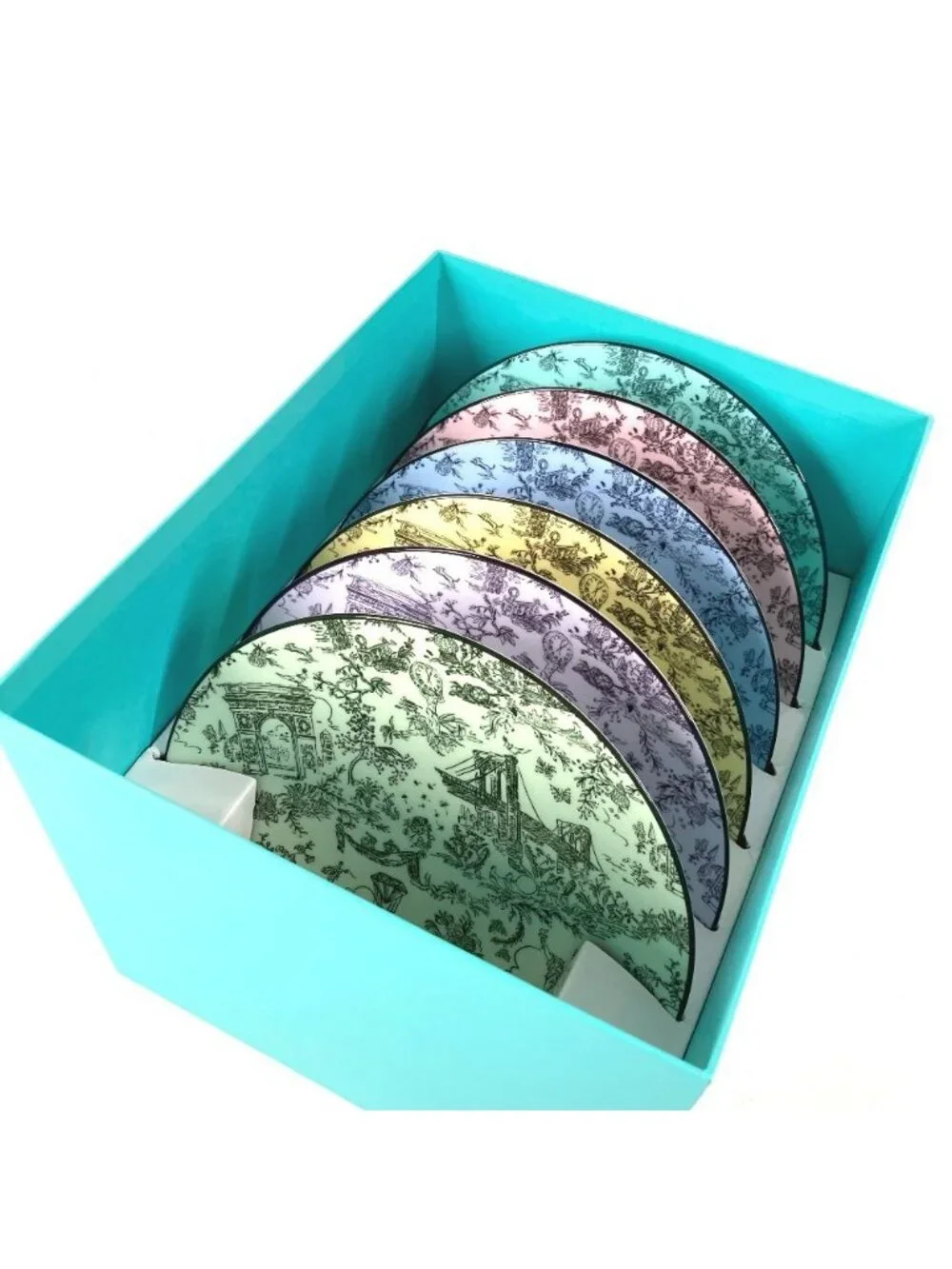 Tiffany & Co Plate Dessert Set Multicolor